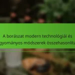 A borászat modern technológiái és hagyományos módszerek összehasonlítása