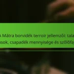 A Mátra borvidék terroir jellemzői: talaj típusok, csapadék mennyisége és szőlőfajták